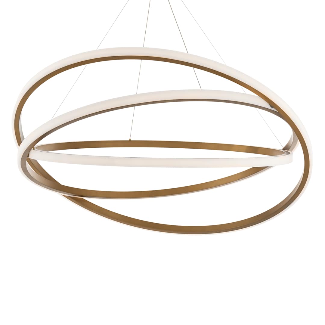 Veloce 3 Light 48" Wide LED Abstract Ring Chandelier
