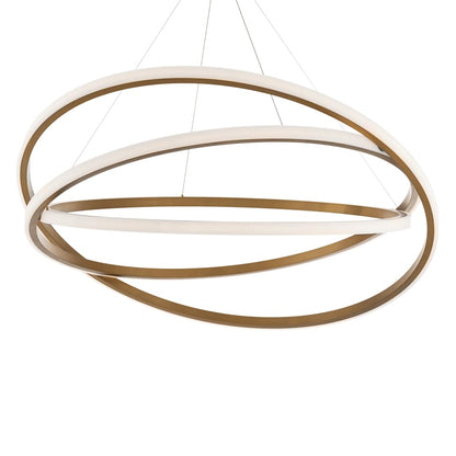 Veloce 3 Light 48" Wide LED Abstract Ring Chandelier