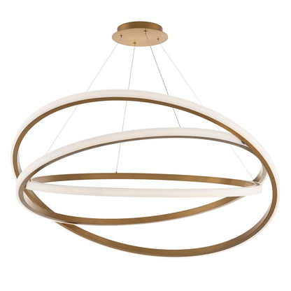 Veloce 3 Light 48" Wide LED Abstract Ring Chandelier