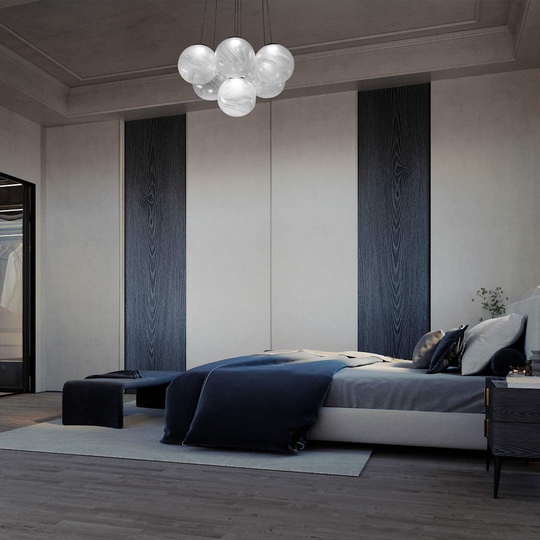 Cosmic 12 Light 36" Wide LED Suspension Multi Light Pendant