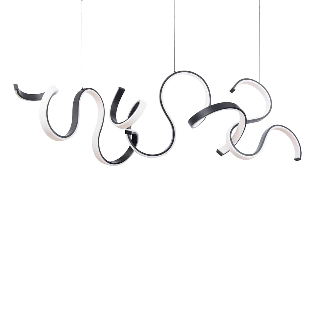 Tempest 67" Wide LED Abstract Linear Pendant