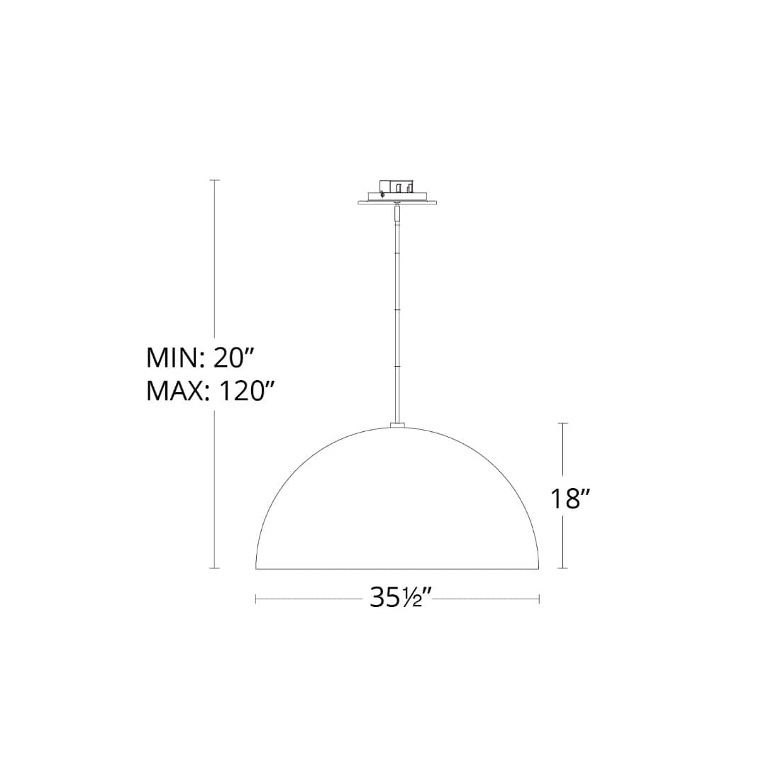 Yolo Light 36" Wide Integrated LED Pendant