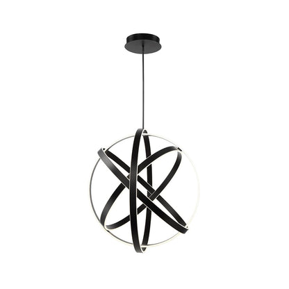 Kinetic 4 Light 38" Wide Integrated LED Globe Chandelier