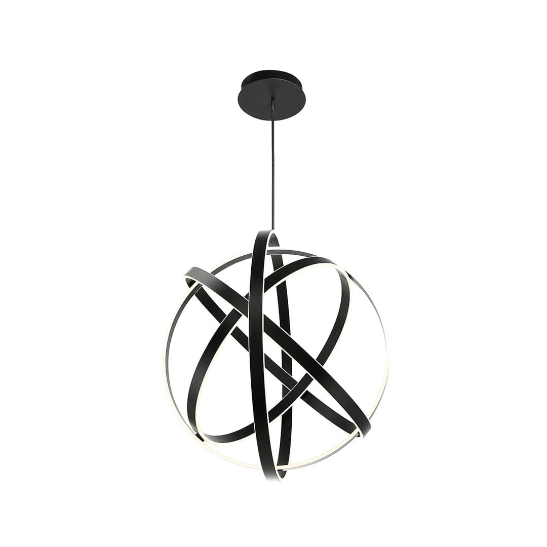 Kinetic 4 Light 38" Wide Integrated LED Globe Chandelier