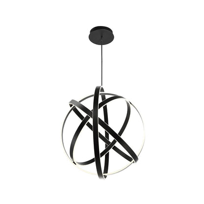 Kinetic 4 Light 38" Wide Integrated LED Globe Chandelier