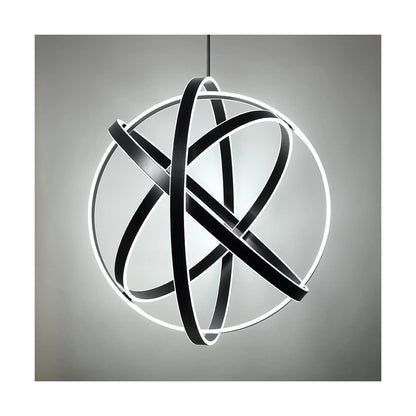 Kinetic 4 Light 38" Wide Integrated LED Globe Chandelier