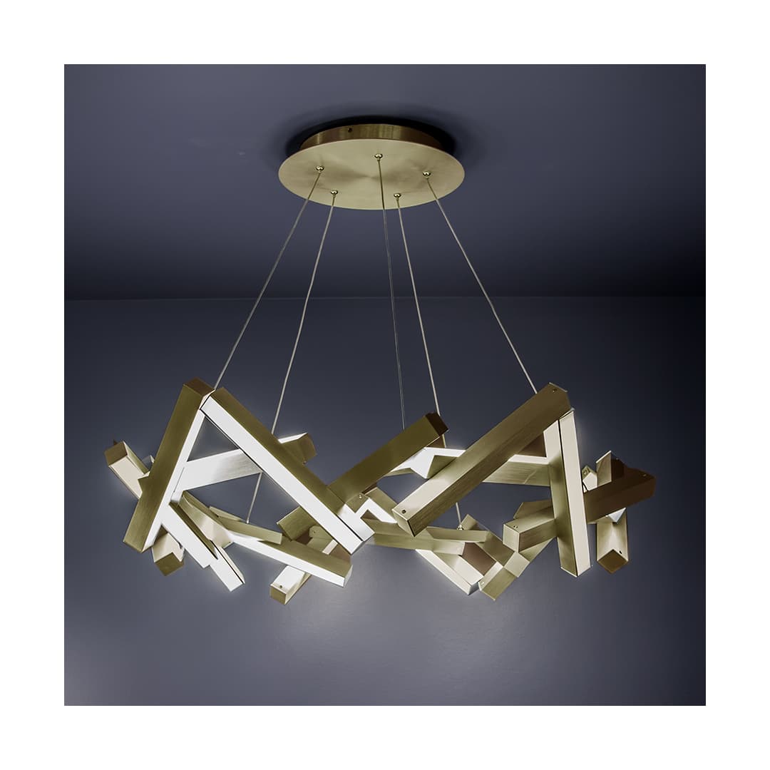 Chaos 34" Wide Integrated LED Chandelier