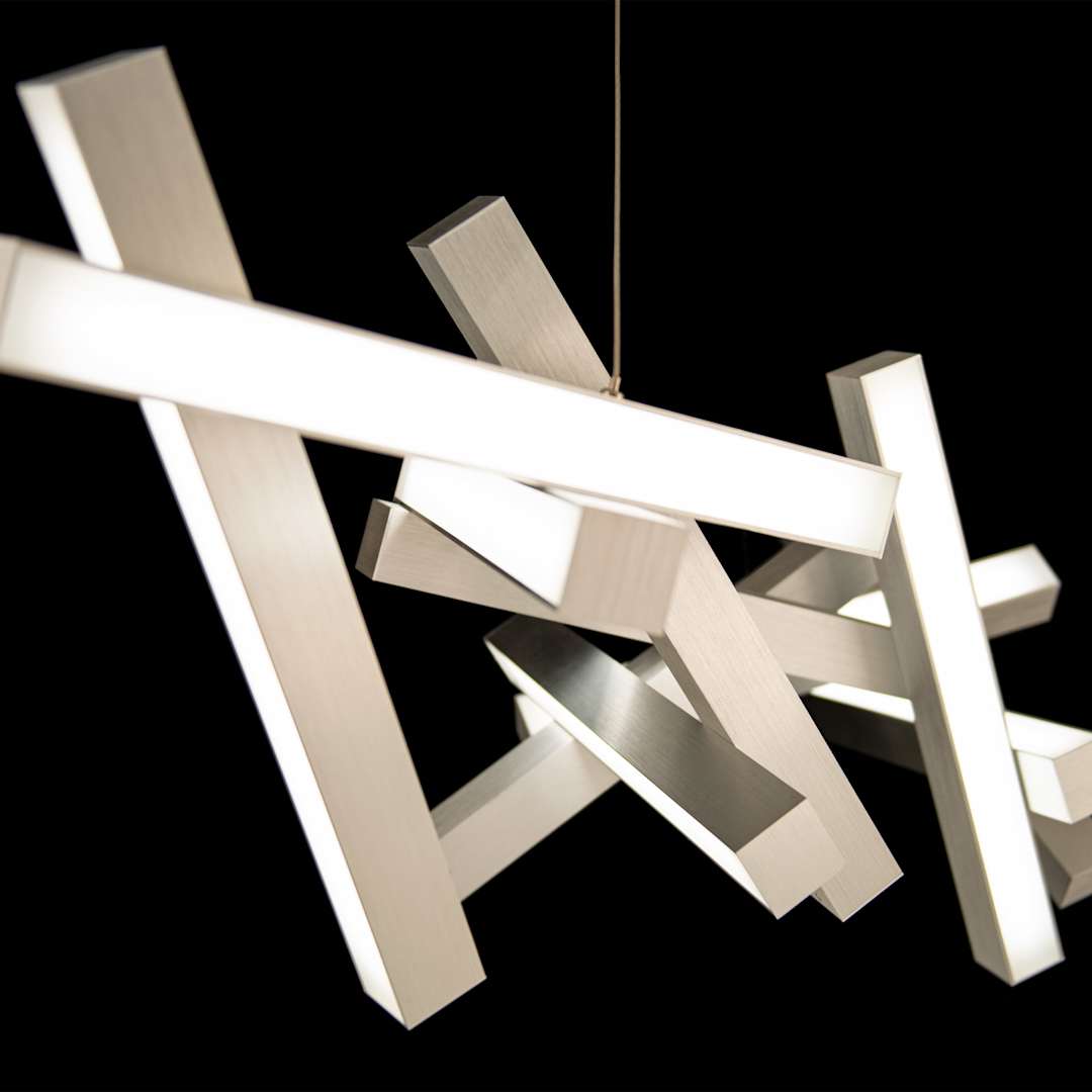 Chaos 48" Wide LED Suspended Abstract Chandelier