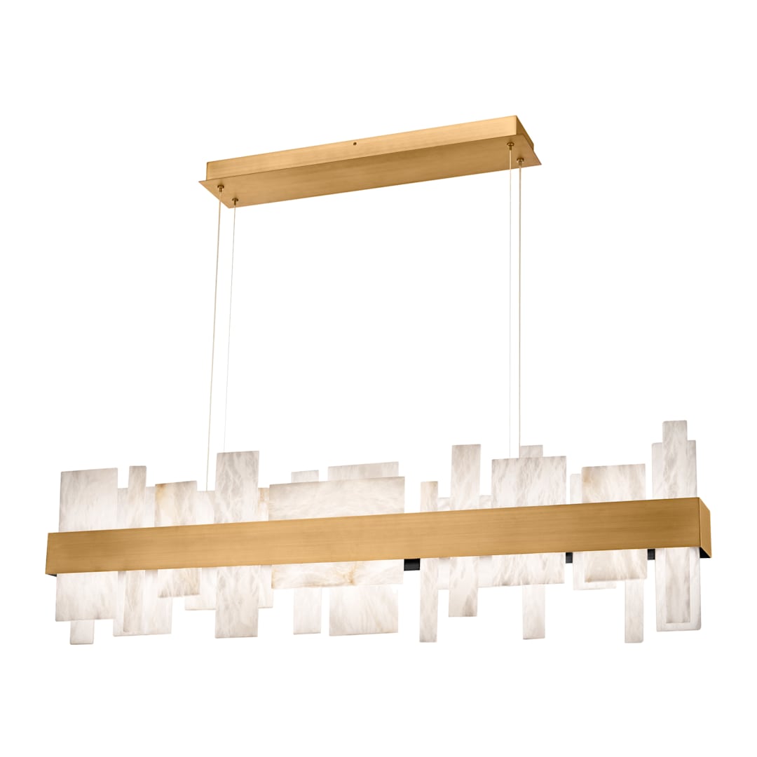 Acropolis 46" Wide LED Abstract Linear Chandelier