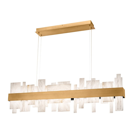 Acropolis 46" Wide LED Abstract Linear Chandelier