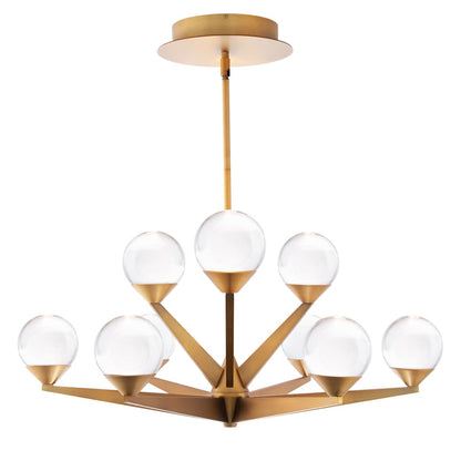 Double Bubble 9 Light 27" Wide LED Globe Chandelier
