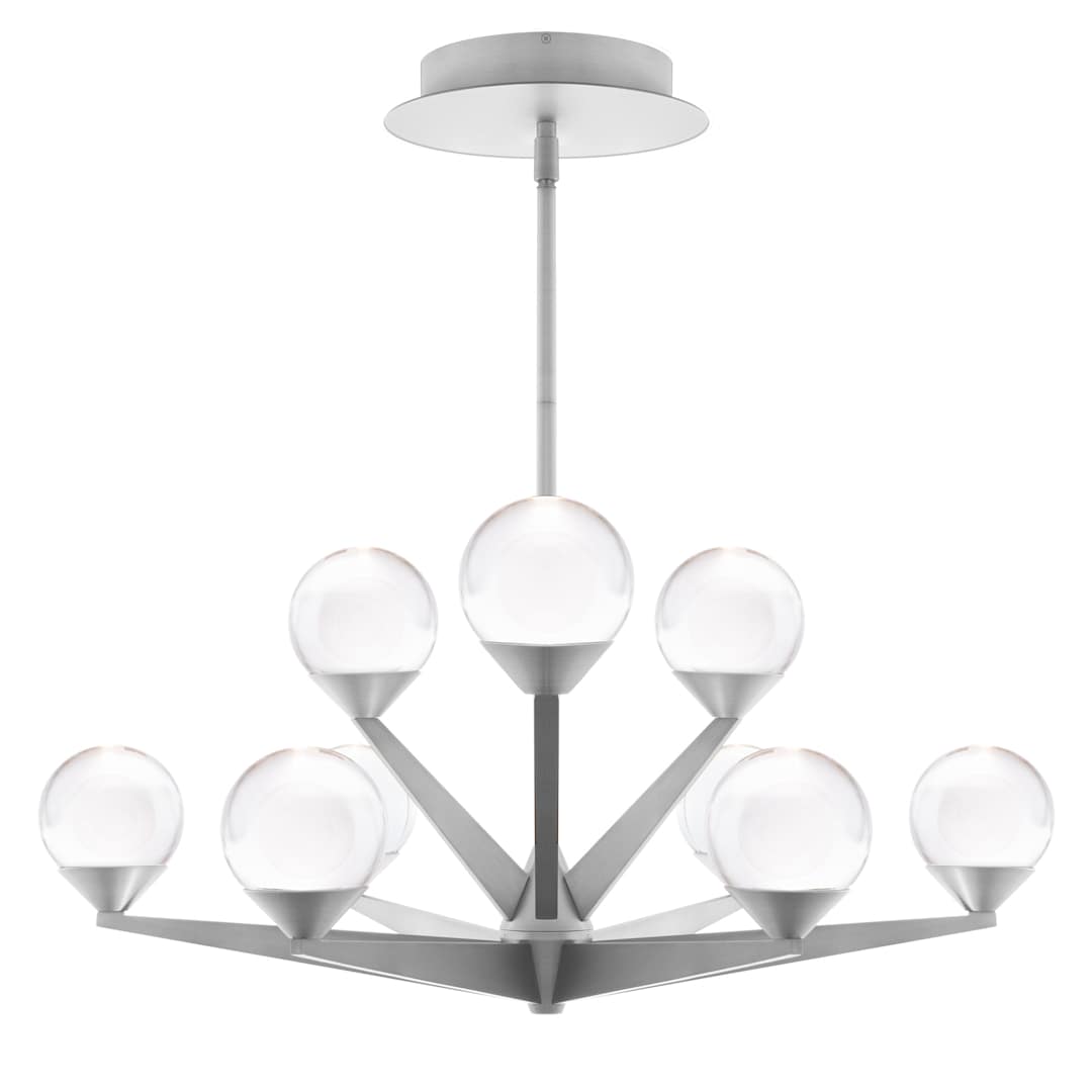 Double Bubble 9 Light 27" Wide LED Globe Chandelier