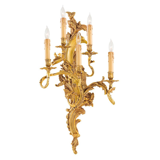 5 Light 16.5" Width Candle-Style Wall Sconce