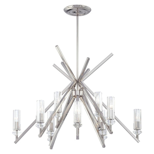 12 Light 1 Tier Chandelier from the Fusano Collection