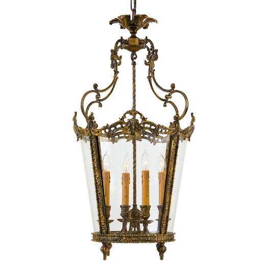 4 Light Lantern Pendant from the Foyer Collection