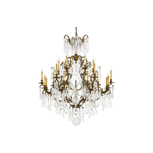 24 Light 3 Tier Candle Style Crystal Chandelier from the Vintage / Crystal Collection
