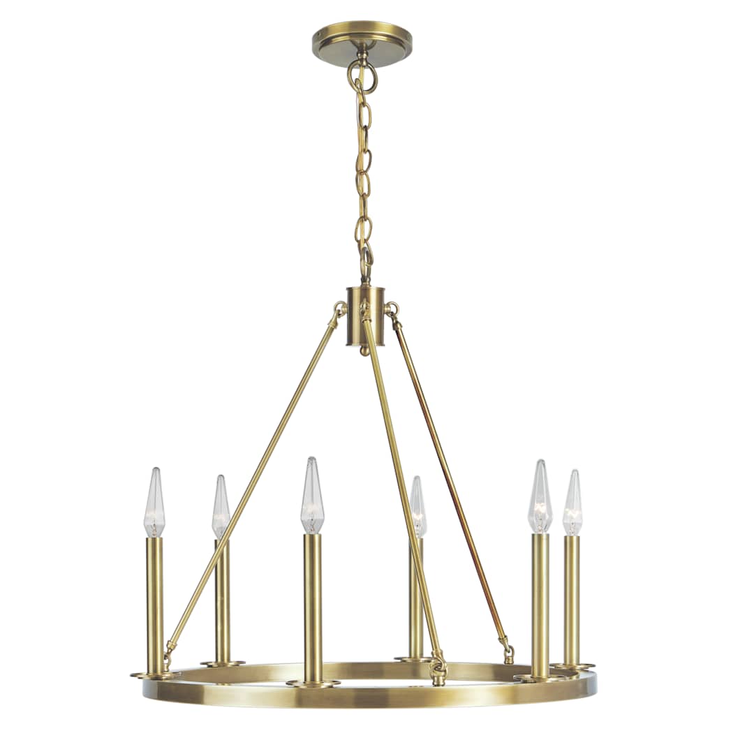 Martin 6 Light 24" Wide Candle Style Chandelier