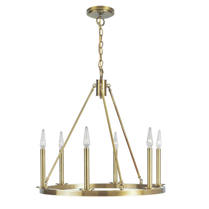 Martin 6 Light 24" Wide Candle Style Chandelier
