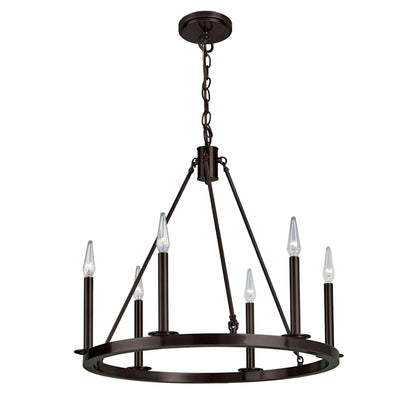 Martin 6 Light 24" Wide Candle Style Chandelier