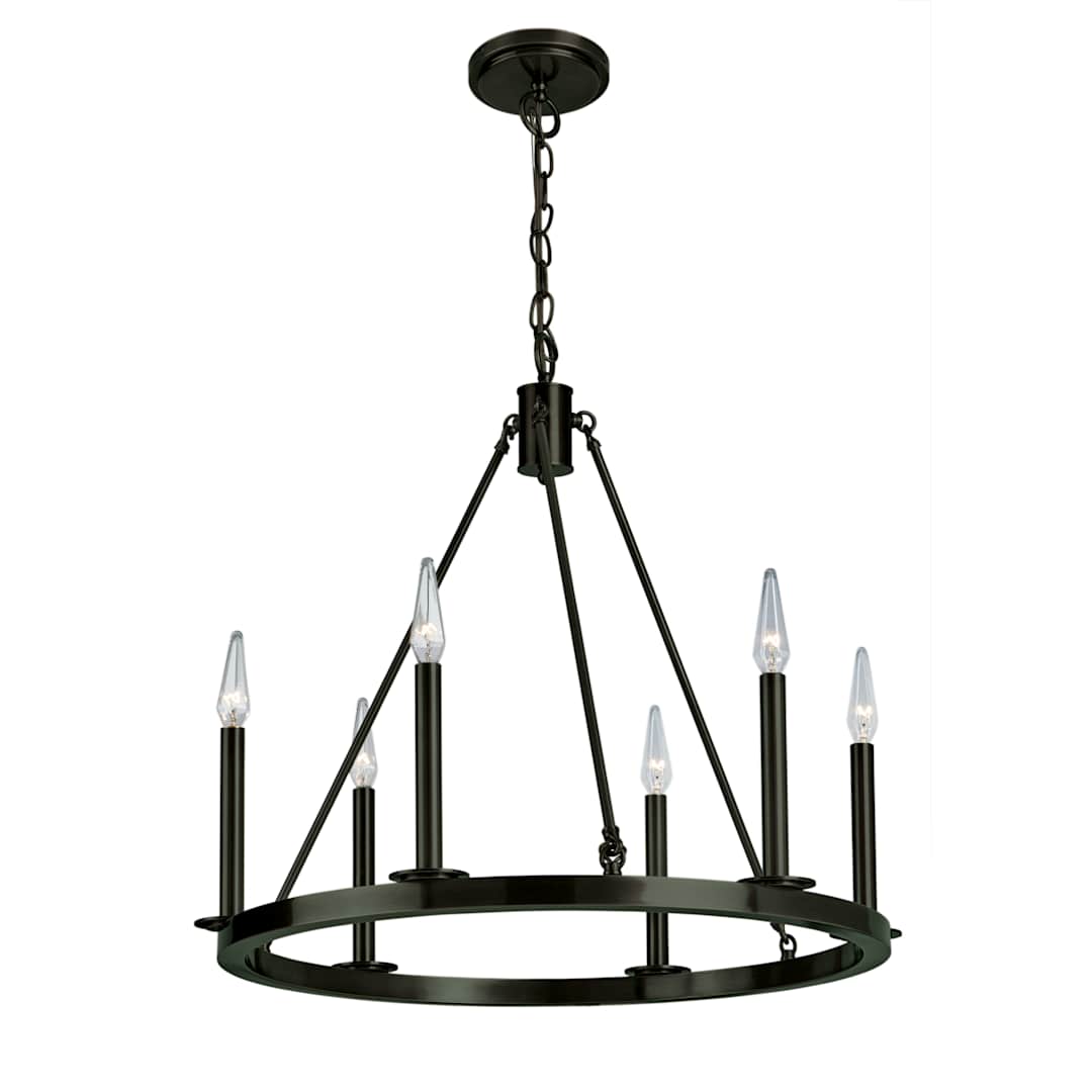 Martin 6 Light 24" Wide Candle Style Chandelier