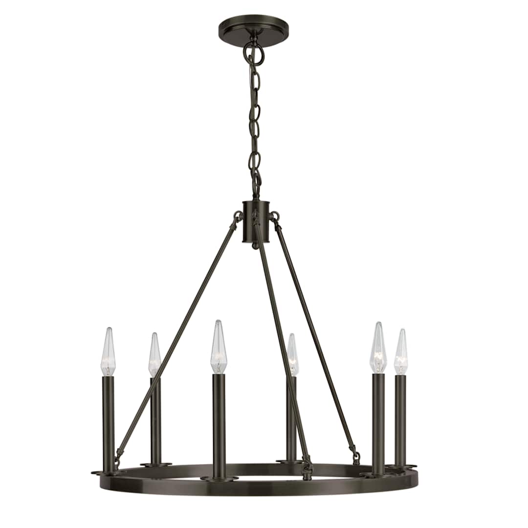 Martin 6 Light 24" Wide Candle Style Chandelier