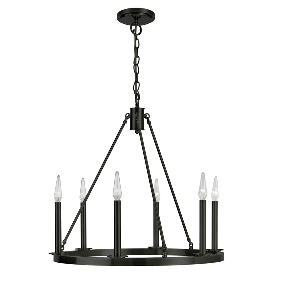 Martin 6 Light 24" Wide Candle Style Chandelier
