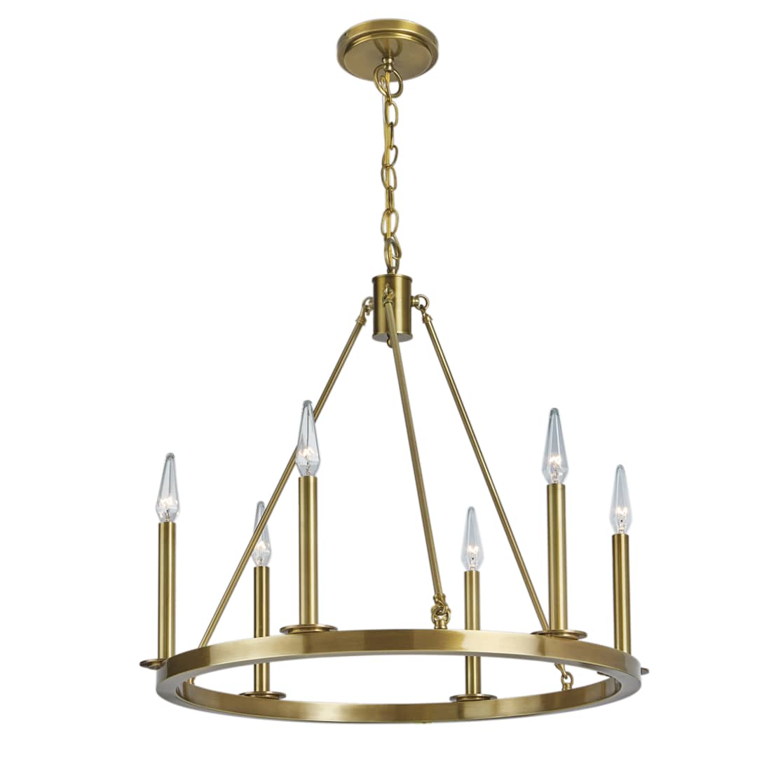 Martin 6 Light 24" Wide Candle Style Chandelier