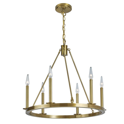Martin 6 Light 24" Wide Candle Style Chandelier