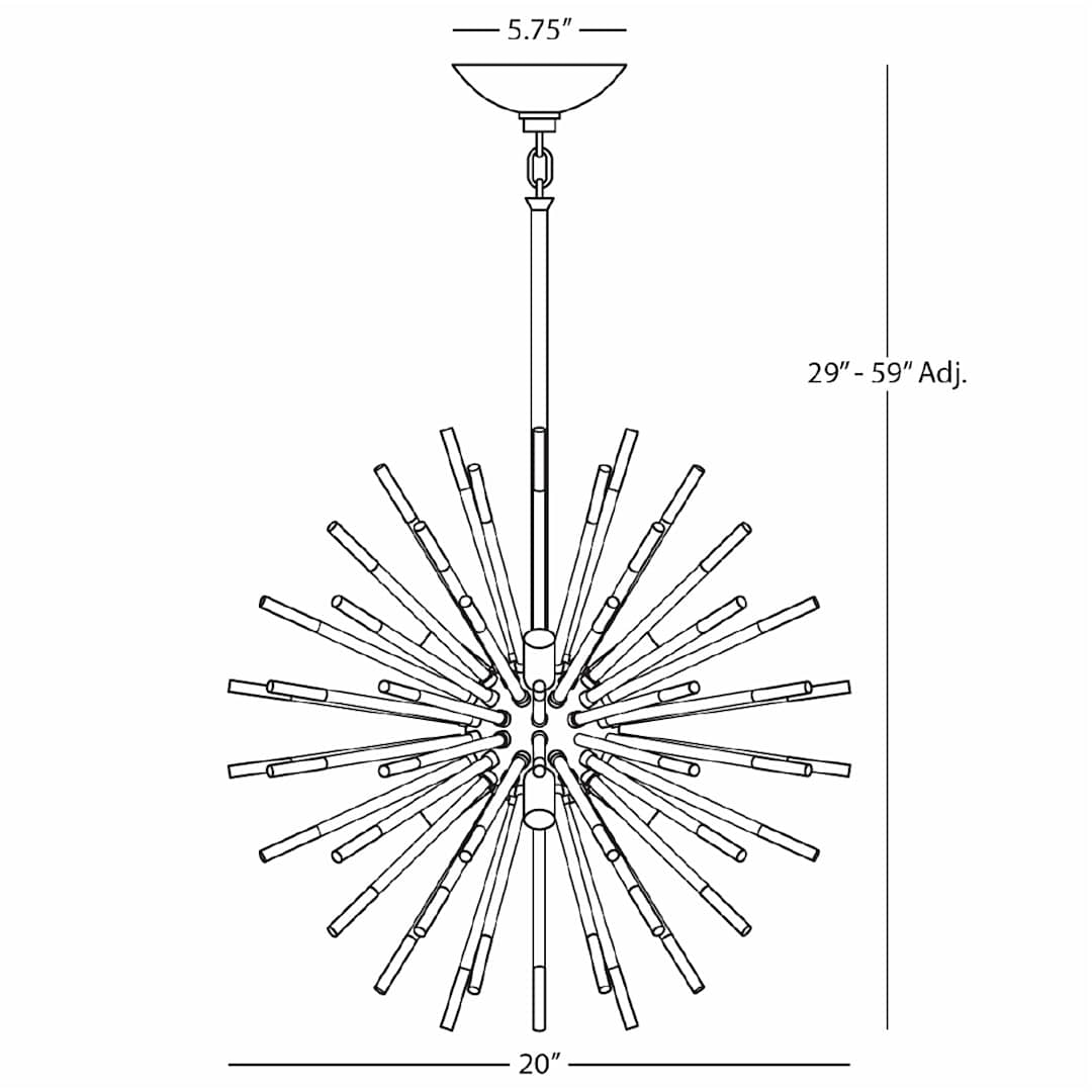 Andromeda 20" Sputnik Chandelier
