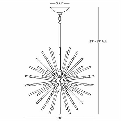 Andromeda 20" Sputnik Chandelier