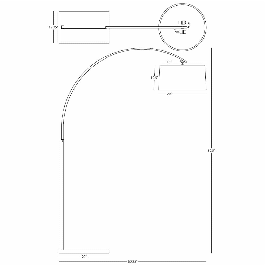 Archer 81" Arc Floor Lamp