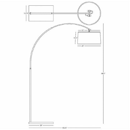 Archer 81" Arc Floor Lamp