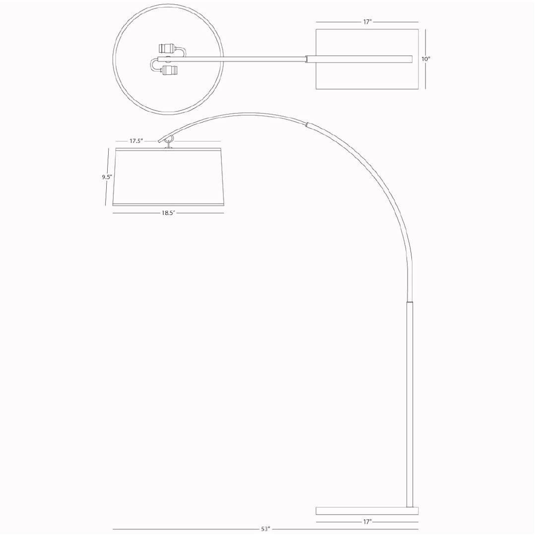 Archer 66" Arc Floor Lamp