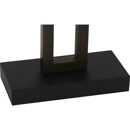 Doughnut 60" Tall Buffet Floor Lamp with Smoke Grey Fabric Shade