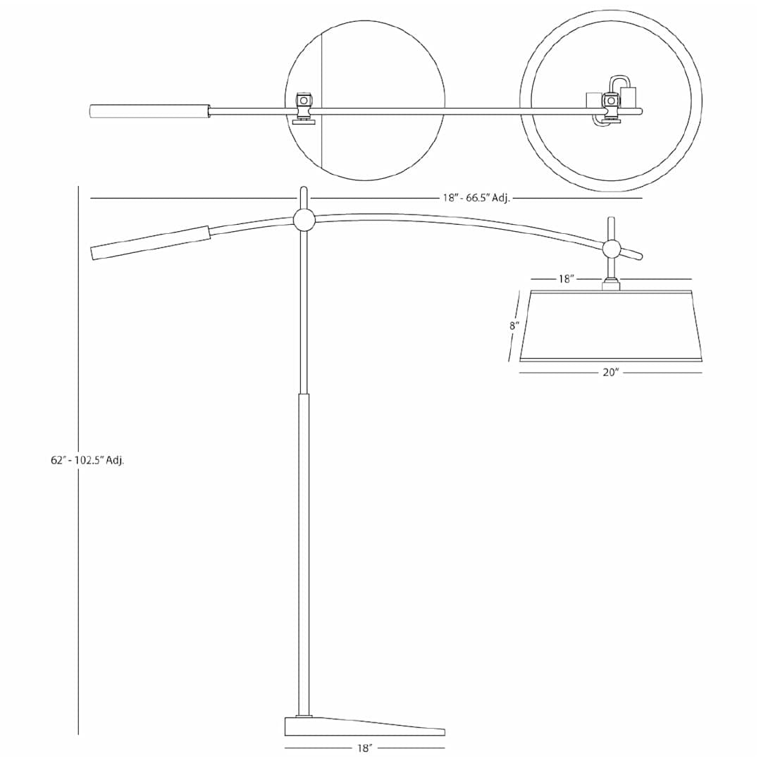 Miles 62" Arc Floor Lamp