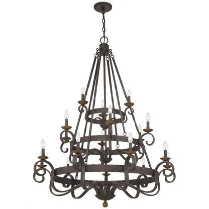 Kimble 18 Light 48" Wide Taper Candle Chandelier