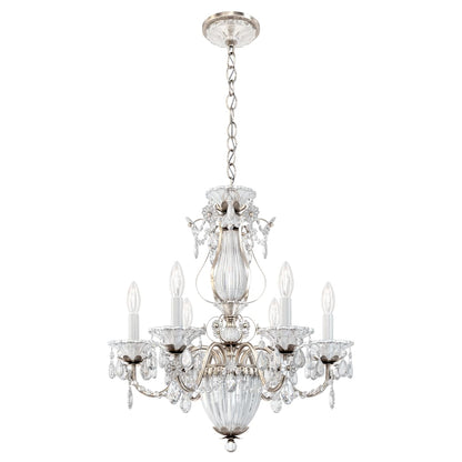 Bagatelle 6 Light 21" Wide Crystal Empire Chandelier