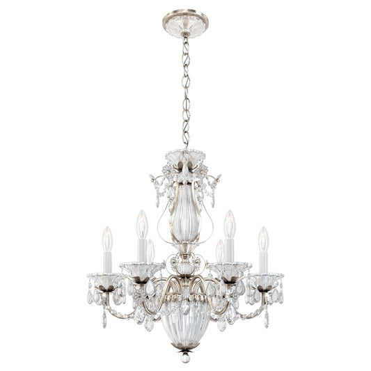 Bagatelle 6 Light 21" Wide Crystal Empire Chandelier