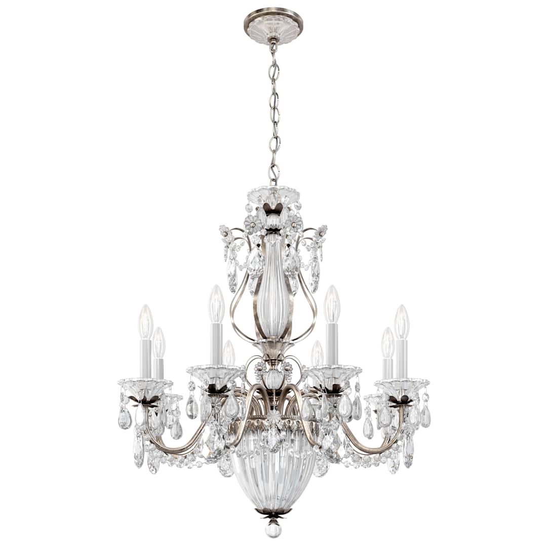 Bagatelle 8 Light 27" Wide Crystal Empire Chandelier