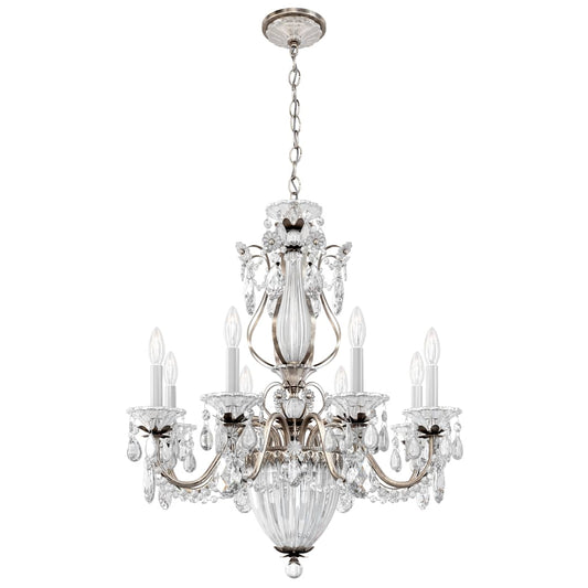 Bagatelle 8 Light 27" Wide Crystal Empire Chandelier