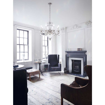 Bagatelle 8 Light 27" Wide Crystal Empire Chandelier