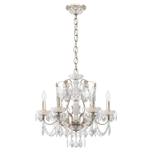 Century 6 Light 21" Wide Crystal Chandelier