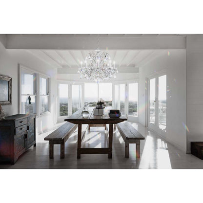 Century 8 Light 24" Wide Crystal Chandelier