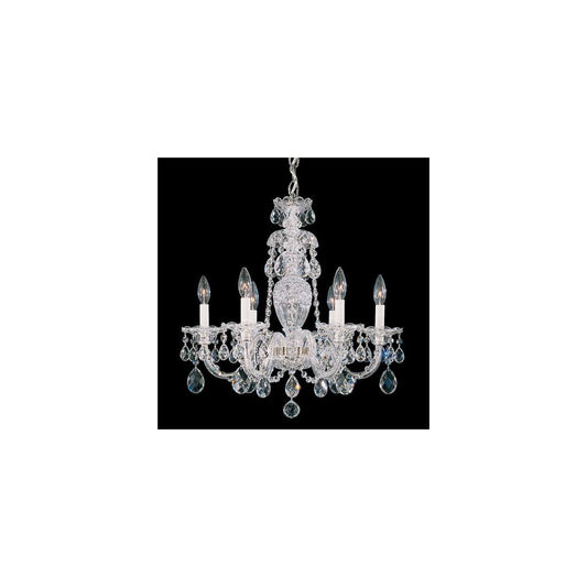 Sterling 6 Light 21" Wide Crystal Chandelier with Clear Swarovski Crystals