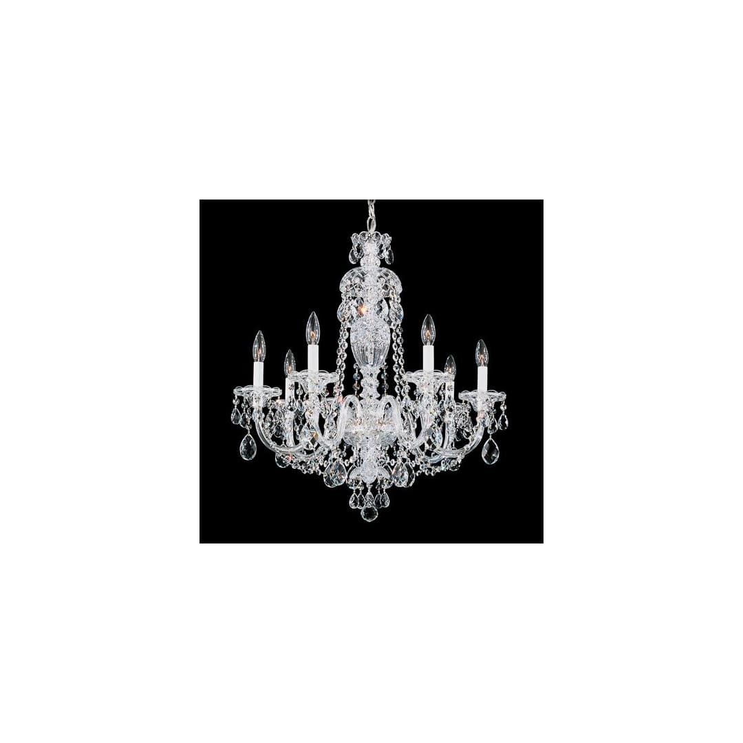 Sterling 7 Light 25" Wide Crystal Chandelier with Clear Swarovski Crystals