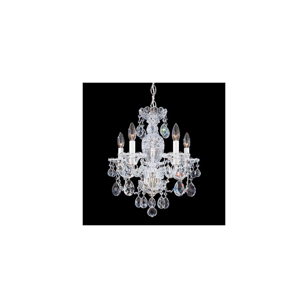 Sterling 5 Light 16" Wide Crystal Chandelier with Clear Swarovski Crystals