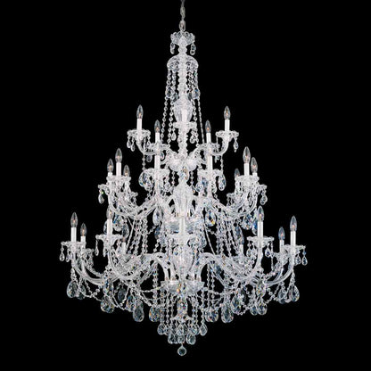 Sterling 25 Light 45" Wide Crystal Chandelier with Swarovski Crystals