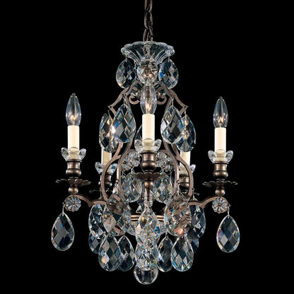 Renaissance 5 Light 15" Wide Crystal Chandelier
