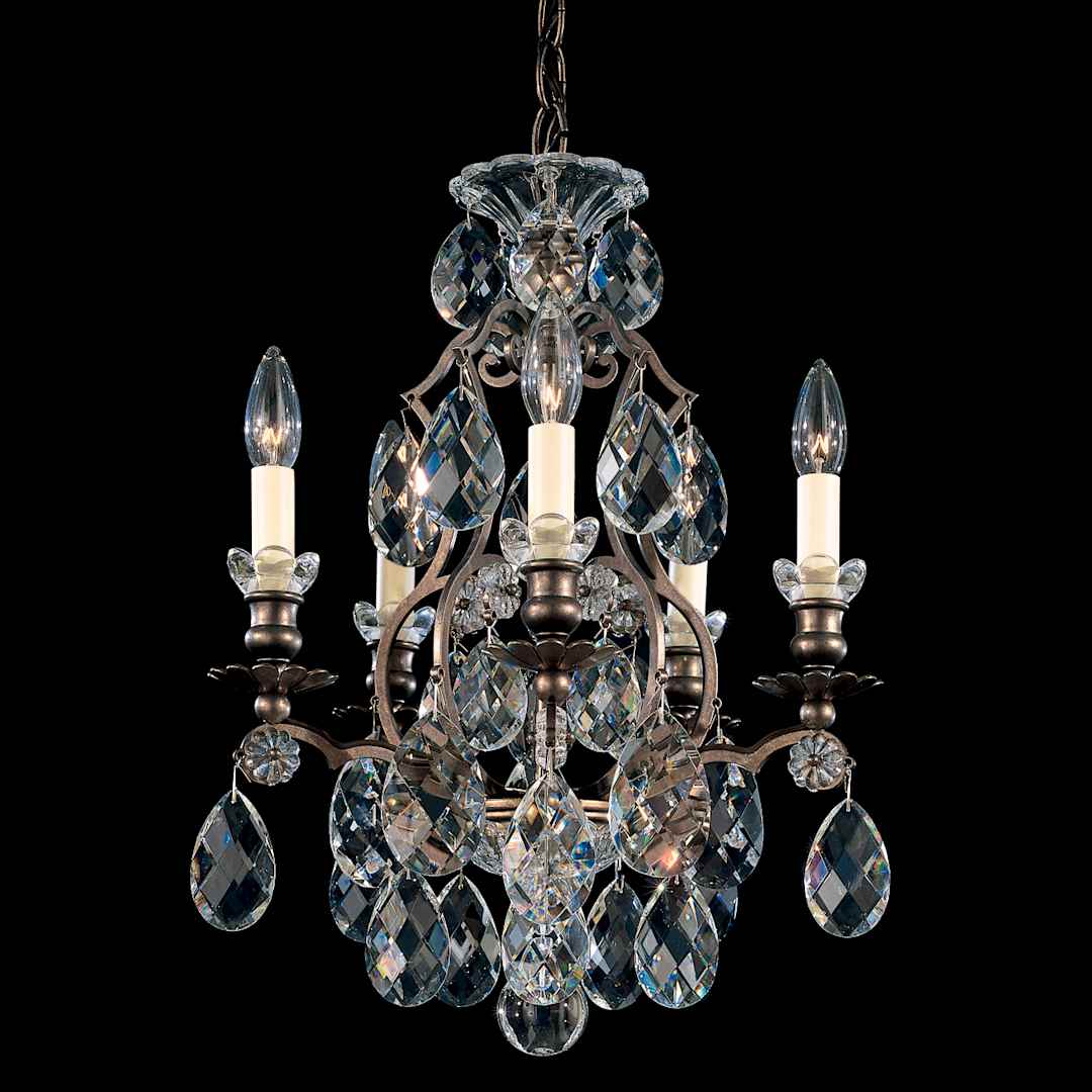 Renaissance 5 Light 15" Wide Crystal Chandelier with Swarovski Crystals
