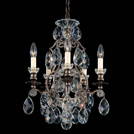 Renaissance 5 Light 15" Wide Crystal Chandelier with Swarovski Crystals